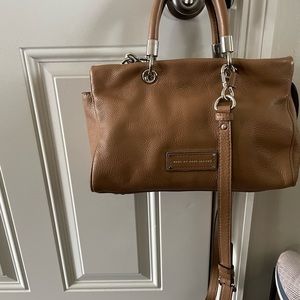 Gently Used Buttery Tan Leather Marc Jacobs Crossbody Bag